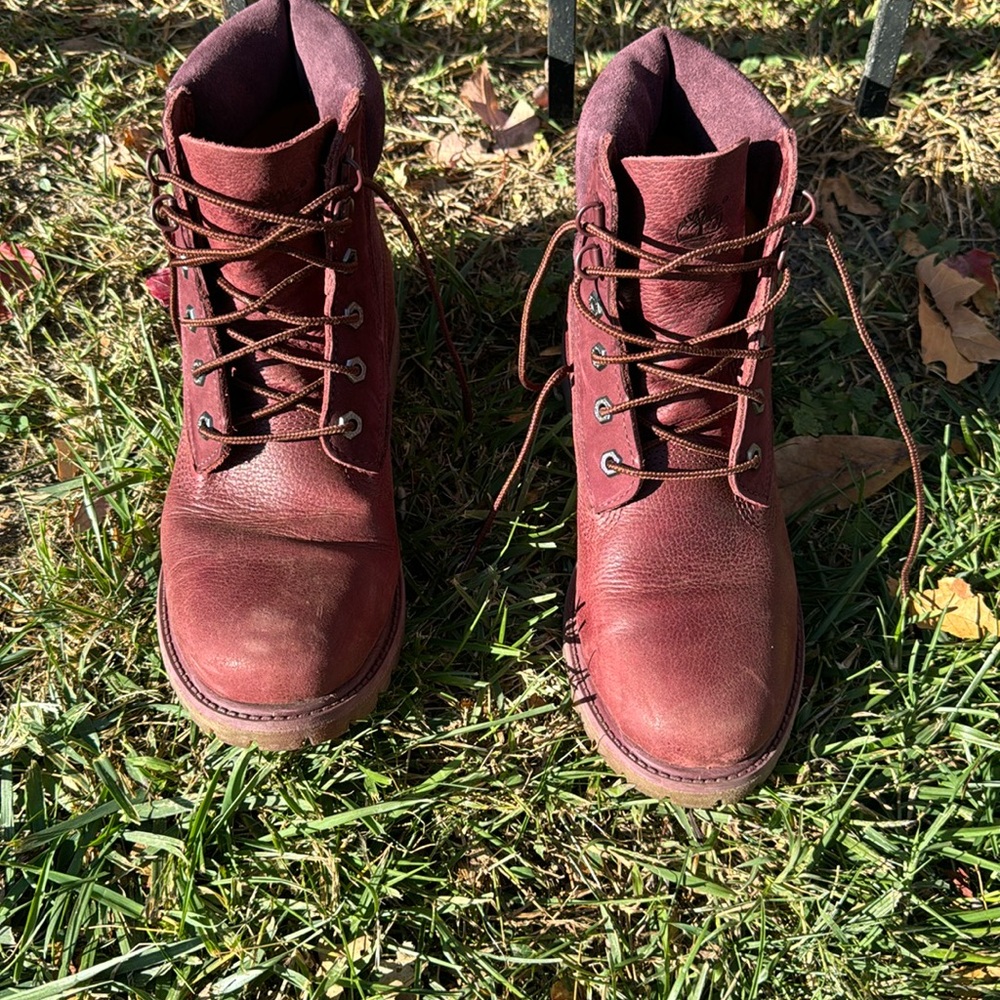Timberland with antifatigue, waterproof, boot, 9.5, maroon